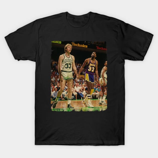Magic Johnson vs Larry Bird, Made Their NBA Debuts T-Shirt by Wendyshopart